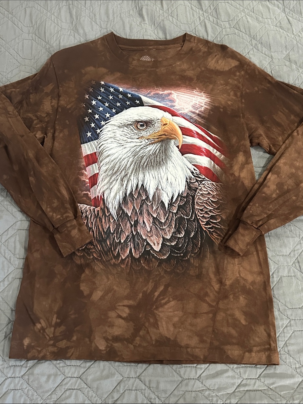 The mountain Long Sleeve Eagle Graphic Shirt